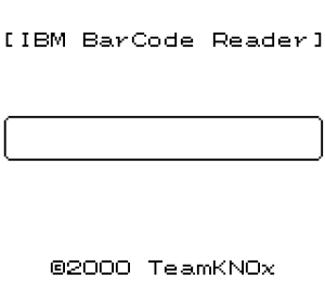IBM BarCode Reader