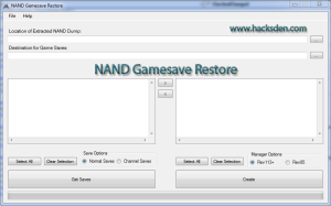 NAND Gamesave Restore