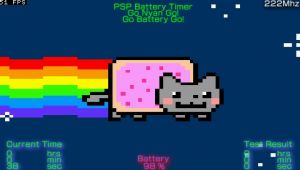 PSP Battery Timer (nyan!)