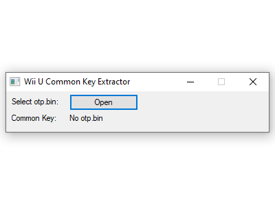 Wii U Common Key Extractor