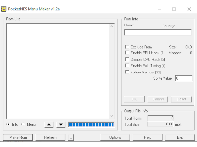 PocketNES Menu Maker GBA - (Builder Tools) - GameBrew