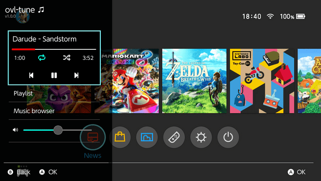 MÚSICA NO MENU DO NINTENDO SWITCH (ATMOSPHÈRE) 