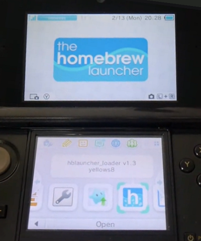 homebrew launcher 3ds website payload