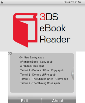 Nintendo 3DS eBook Reader