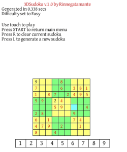 3DSudoku