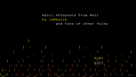 Ascii Attackers from Hell