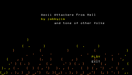 Ascii Attackers from Hell