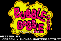 Bubble Bobble GBA