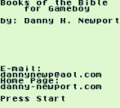 Books of the Bible Danny H. Newport