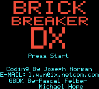 Brick Breaker DX Joseph Norman