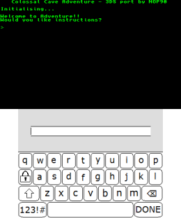 Colossal Cave Adventure 2.5 for 3DS