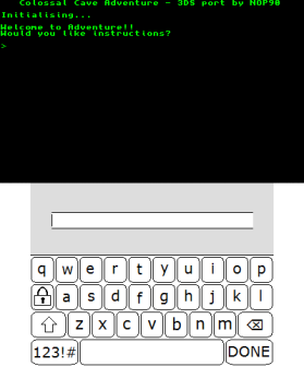 Colossal Cave Adventure 2.5 for 3DS