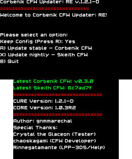 Corbenik CFW Updater - RE