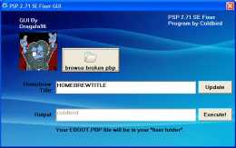 PSP 2.71 Homebrew Fixer GUI