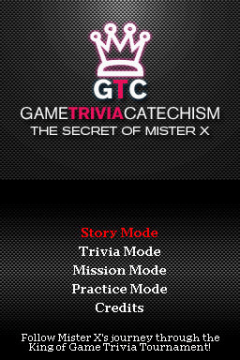 Game Trivia Catechism -The Secret of Mister X-