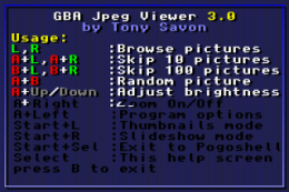 GBA Jpeg Viewer