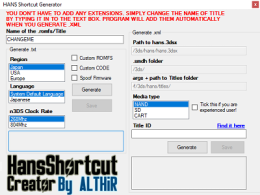 HANS Shortcut Generator