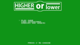 Higher or Lower