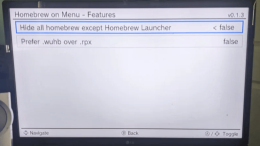 Homebrew On Menu