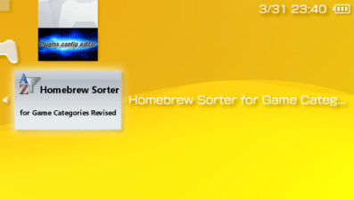 Homebrew Sorter for Game Categories Revised