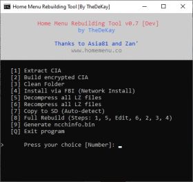 Home Menu Rebuilding Tool (HMRT)