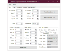 Mario and Luigi: Dream Team - Save Editor