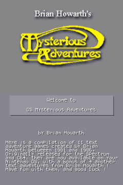 Mysterious Adventures