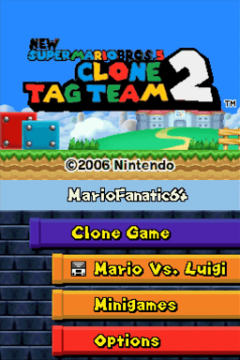 New Super Mario Bros. 5: Clone Tag Team 2