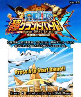 One Piece: Super Grand Battle! X