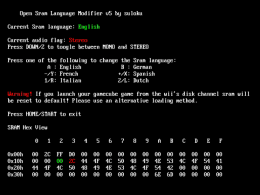 Open Sram Language Modifier