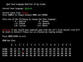 Open Sram Language Modifier