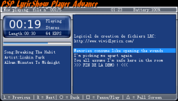 PSP LyricShow Player Advance