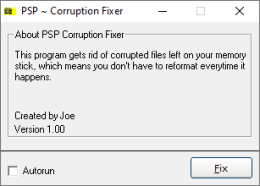 PSP Corruption Fixer