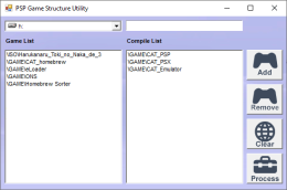 PSP Game Structure Utility