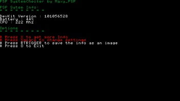 PSP SystemChecker