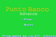 Punto Banco Advance coca77