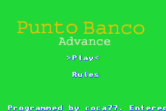 Punto Banco Advance