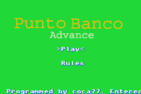 Punto Banco Advance