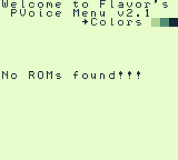 PocketVoice Multi-ROM Menu