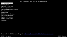 Wii U Recovery Menu