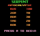 Serpent Apocalypse Glenn Bussell, Justin Rumpff #Game