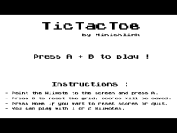 TicTacToe Minishlink #Game