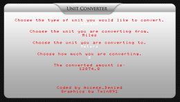 Unit Converter