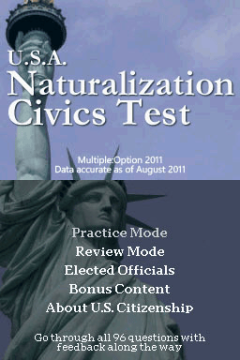 U.S.A. Naturalization Civics Test