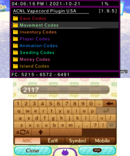 Vapecord-ACNL-Plugin