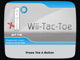 Wii-Tac-Toe