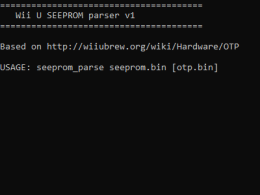 WiiU SEEPROM Parser