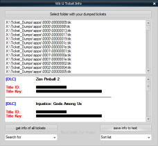 WiiU Ticket Info