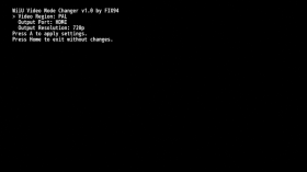 WiiU Video Mode Changer
