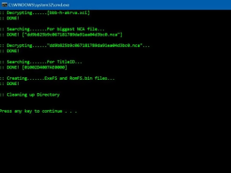 XCI, NCA, NSP Extracting Batch file